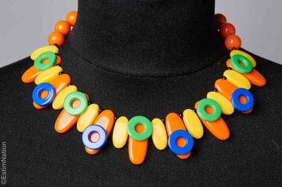 ANONYMOUS
TWO plastic NECKLACES: the first...