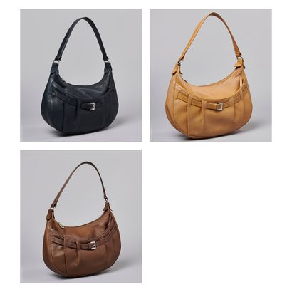 LONGCHAMP
TROIS SACS demi-lune en cuir grainé...