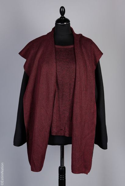 ALAÏA CIRCA 1990
ELEMENTS in thick wine-red...