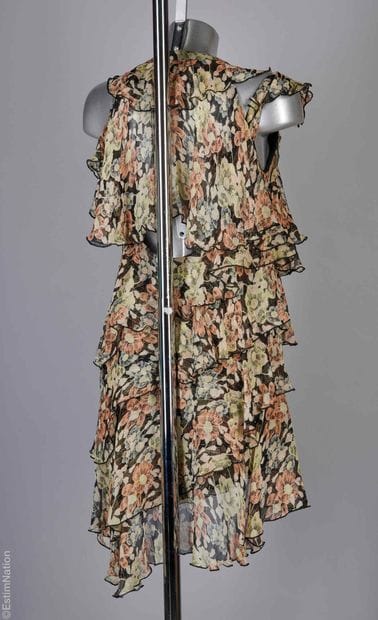 ANONYMOUS
Cotton and chiffon floral print...