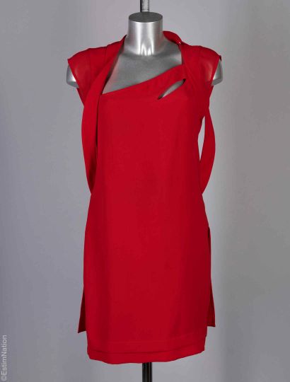 THE KOOPLES
ROBE in red viscose, openwork...