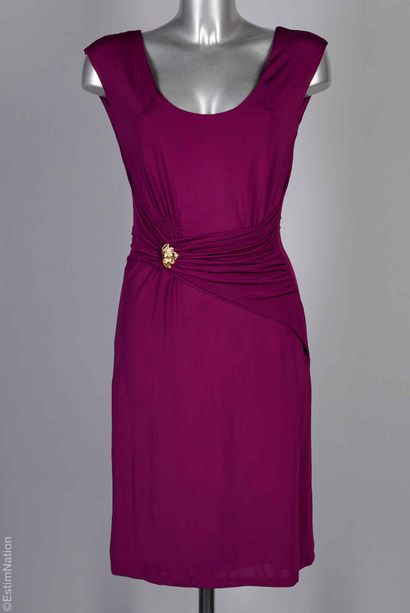 ROBERTO CAVALLI
Dress in purplish stretch...