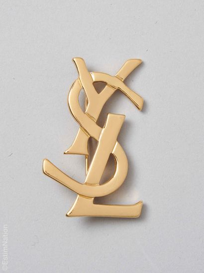 YVES SAINT LAURENT
Gilded metal initials...
