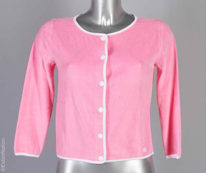 COURRÈGES
CARDIGAN en velours éponge rose...