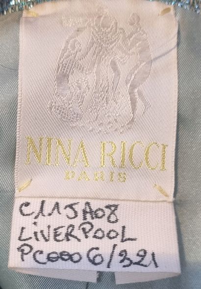 NINA RICCI
Woven outfit with turquoise lamé...