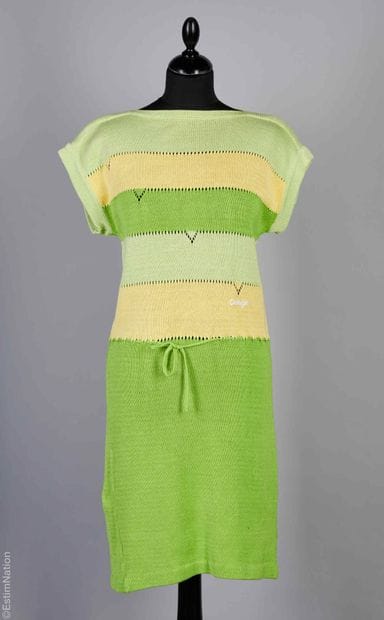 COURRÈGES LATE 1970S
Cotton knit dress in...