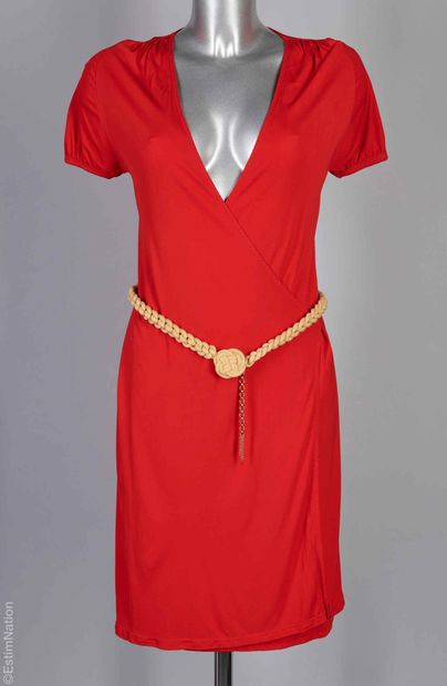 LOUIS VUITTON
WALLET DRESS in red viscose...