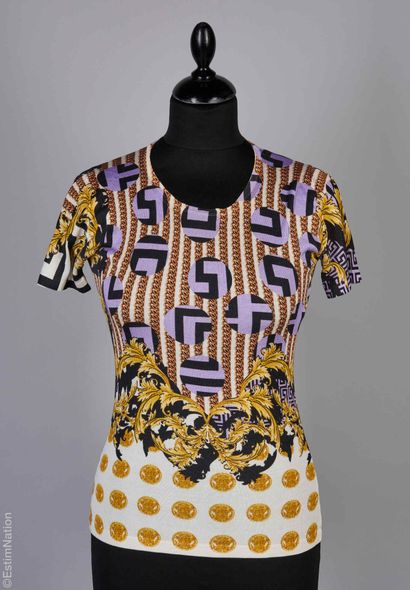 VERSACE
TWIN SET en jersey de soie imprimé...