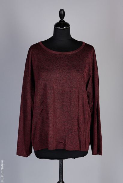 ALAÏA CIRCA 1990
ELEMENTS in thick wine-red...