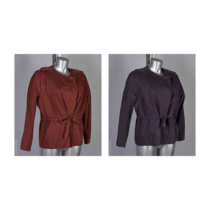 ATHÉ VANESSA BRUNO
TWO cotton and linen jackets,...