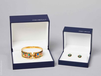 FREY WILLE
Articulated gold-plated metal...