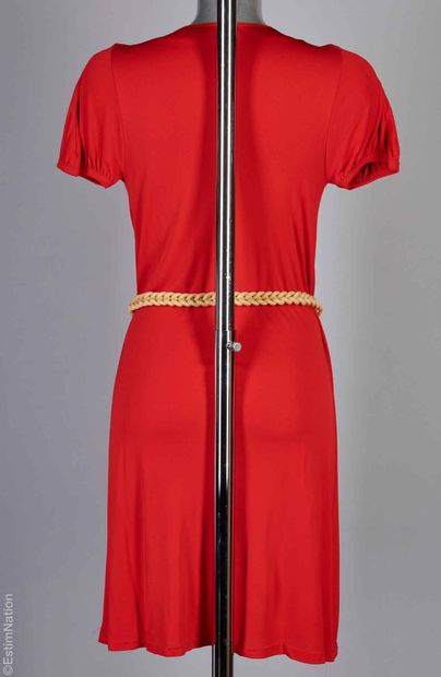 LOUIS VUITTON
WALLET DRESS in red viscose...