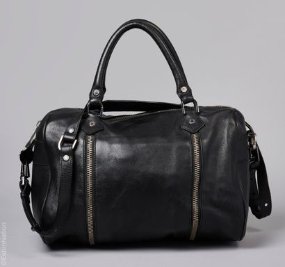 ZADIG & VOLTAIRE
Black leather BAG with zipper,...