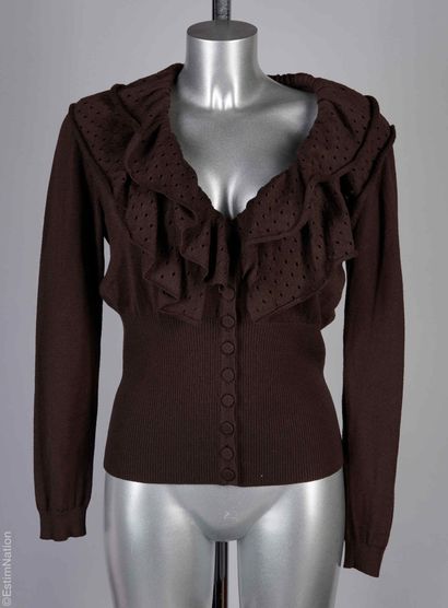 GIVENCHY, LAURENCE BRAS
Brown wool and viscose...