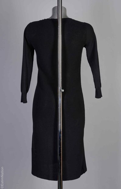 SONIA RYKIEL
ROBE tricot de coton noir, corail...