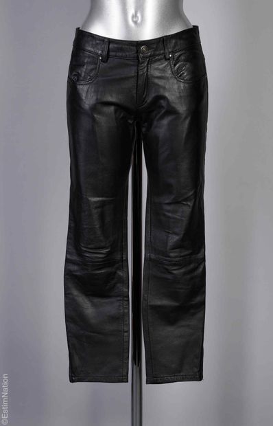 BEL AIR
PANTALON en agneau plongé noir (T...
