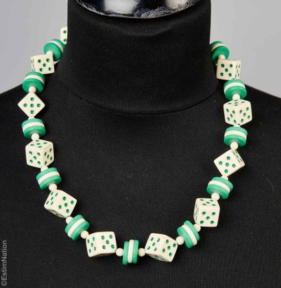 ANONYMOUS
TWO plastic NECKLACES: the first...