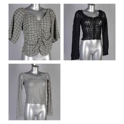 GANNI, FP ONE, LIGHT BEFORE DARK
THREE CORSAGES:...