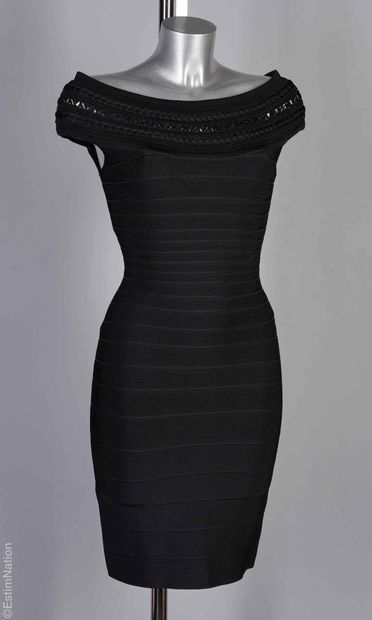 HERVÉ LÉGER
ROBE en épais jersey viscose...