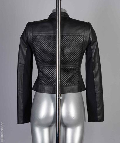 BCBGMAXAZRIA
SHORT JACKET in black leather,...