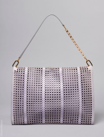 CHLOÉ
SAC à rabat en serpent d'eau bleu pervenche...