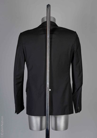 LANVIN
VESTE en laine froide noire, parementures...