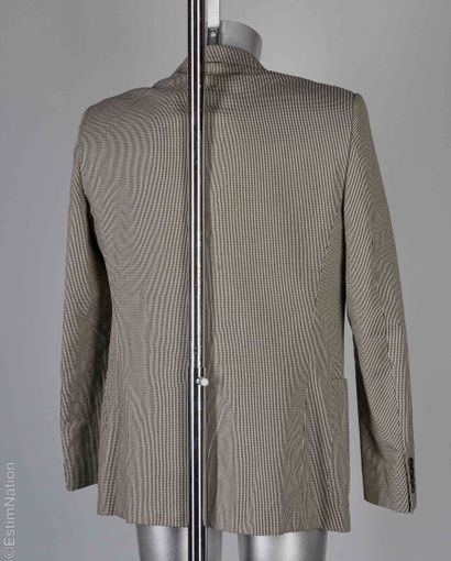 GUCCI
Black and beige gingham woven cotton...