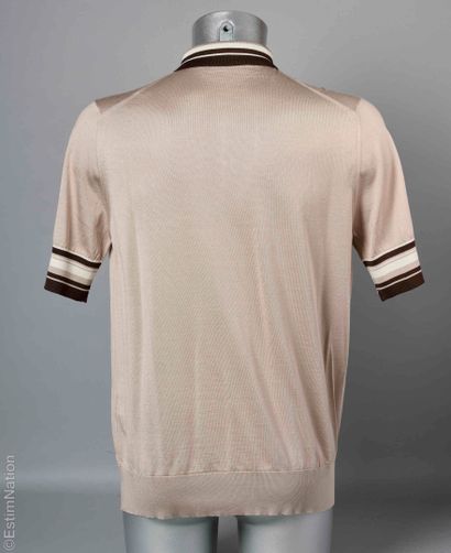DOLCE & GABBANA
POLO en jersey de soie beige...