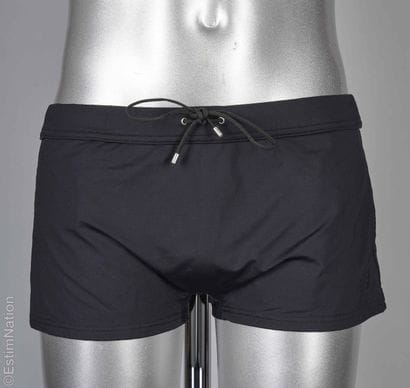 HERMÈS
SHORT DE BAIN en polyamide noir (T...