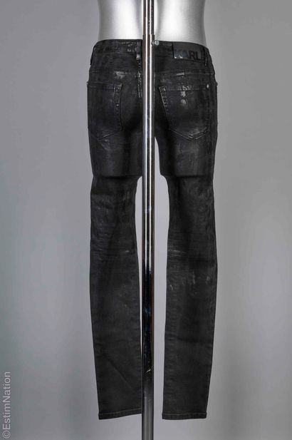 KARL KARL LAGERFELD
Slim-fit jeans in anthracite-coated...