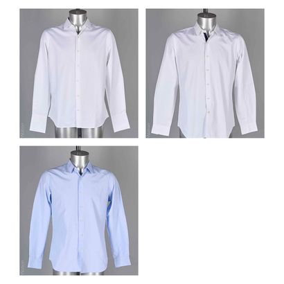 ALAIN FIGARET
THREE cotton CHEMISES, contemporary...