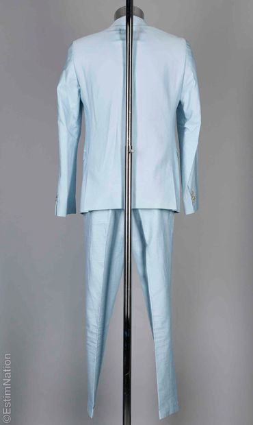SAND
COSTUME en satin de coton bleu glacier...