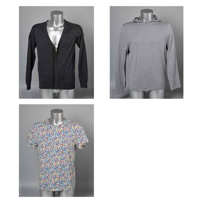 SANDRO
CARDIGAN zippé en laine anthracite...