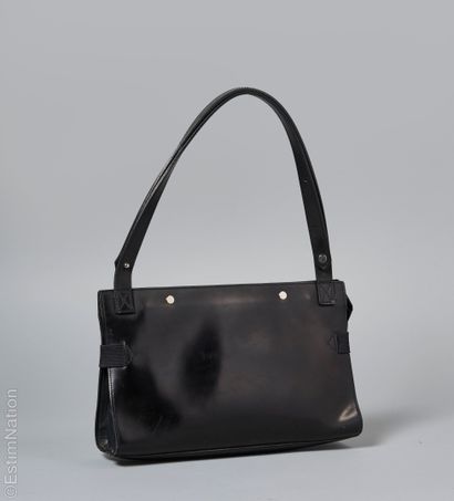 JEAN PAUL GAULTIER VINTAGE
BAG in black glacé...