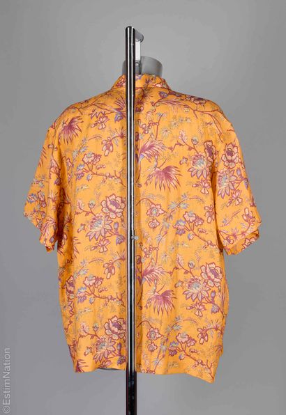 ETRO
CHEMISETTE en lin mandarine imprimée...