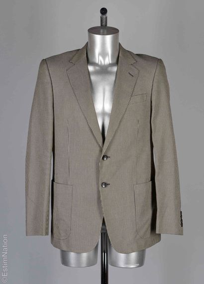 GUCCI
Black and beige gingham woven cotton...
