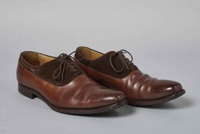 LODING
PAIRE DE RICHELIEUS en veau patiné...