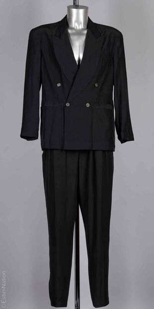 MAX WEAR
COSTUME en soie fluide noir : blazer...