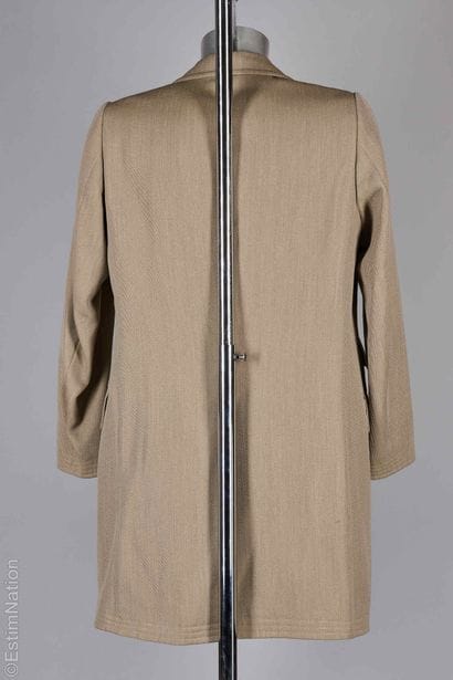 HERMÈS PARIS VINTAGE
MANTEAU en laine whipcord...