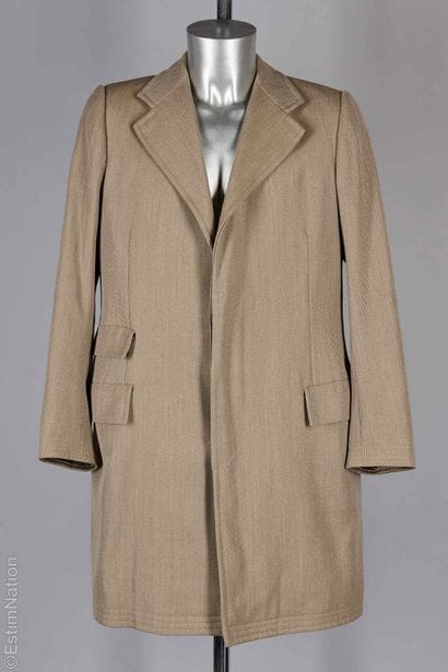 HERMÈS PARIS VINTAGE
MANTEAU en laine whipcord...