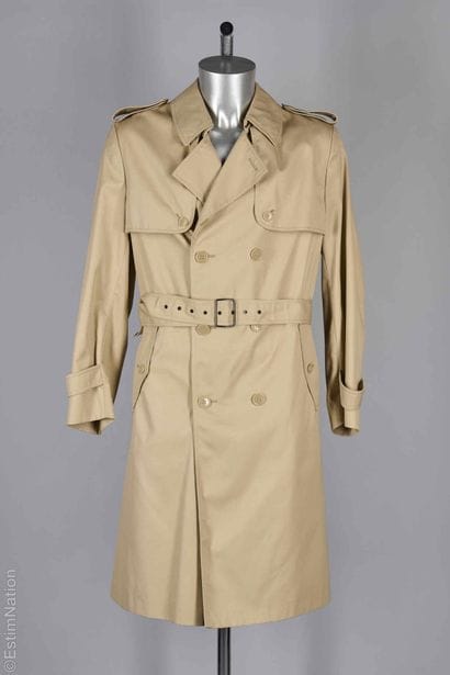 JUPITER PARIS VINTAGE
TRENCH COAT en gabardine...