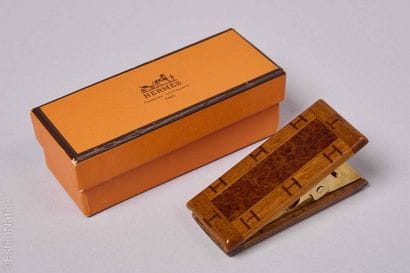 HERMÈS PARIS
PINCE A BILLET en marqueterie...