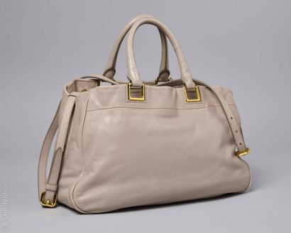 PRADA
Taupe calfskin bag with three compartments,...