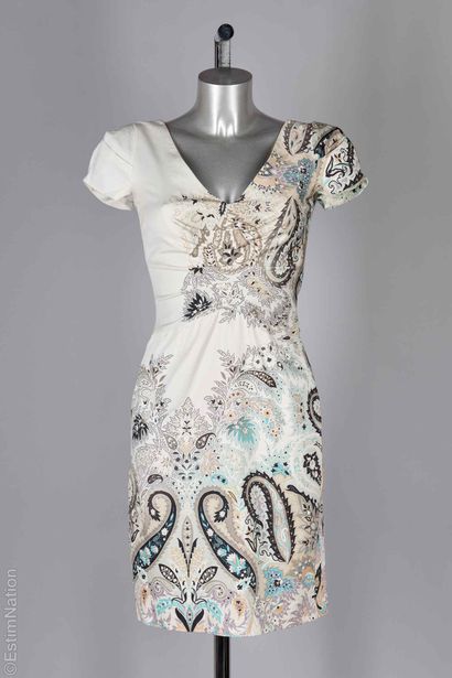 ETRO
ROBE en satin de coton imprimée de boteh...