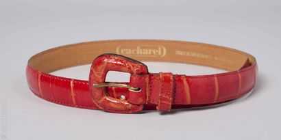 CACHAREL
CEINTURE en croute de vachette verni...