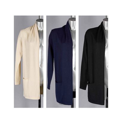 ERIC BOMPARD
TROIS GILETS en coton cachemire...