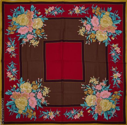 KENZO
TWO wool SQUARES: the first printed...