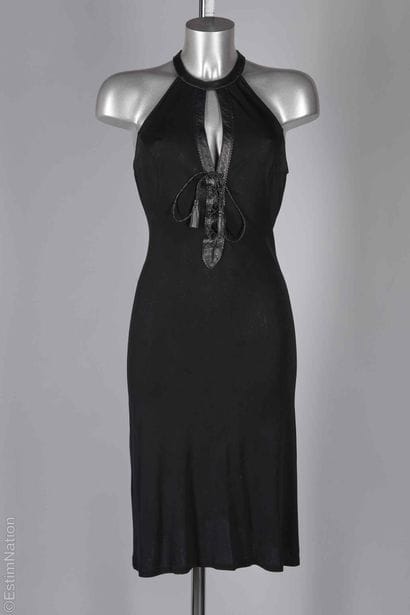 VERSUS VERSACE VINTAGE
Black viscose crepe...
