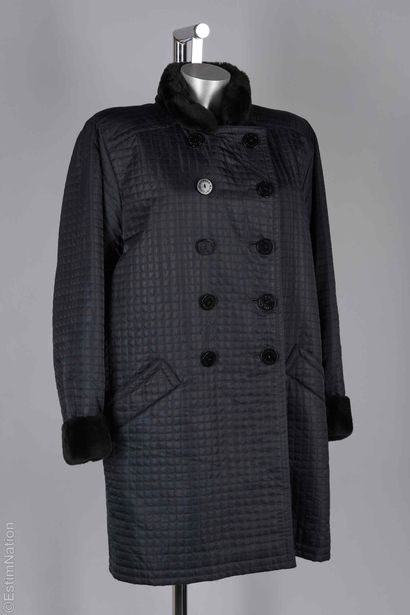 YVES SAINT LAURENT FUR COATS
Black quilted...