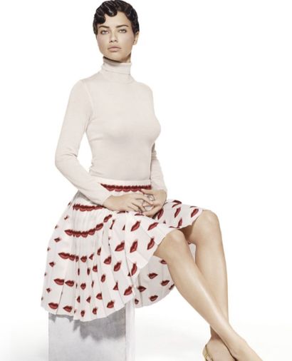PRADA (2017)
Cotton pants with a lip print...